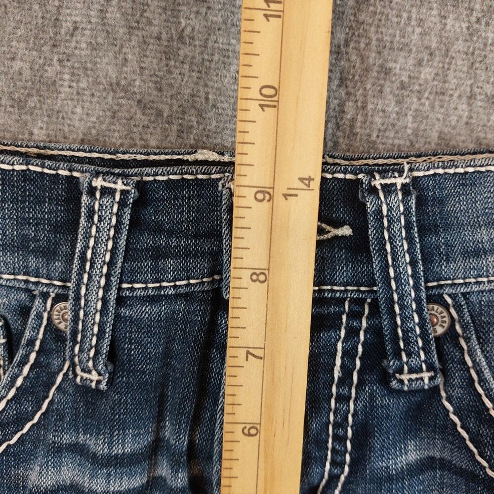 Salvage Mayhem Straight Blue Jeans Men's 29R (Fit 31x31) Blue Distressed Stretch - Picture 9 of 9